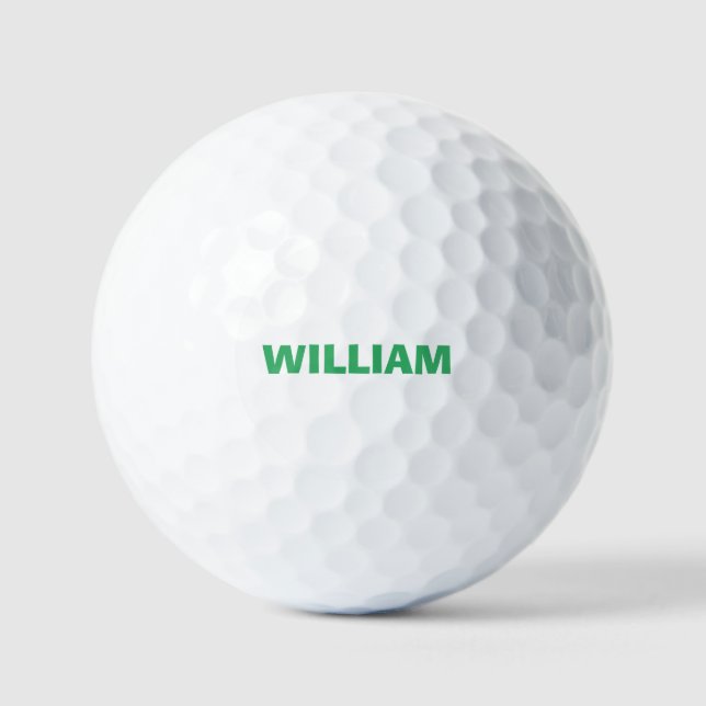 Balles De Golf Nom personnalisé personnalisé (Recto)