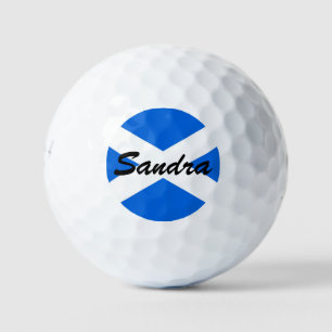 Balles De Golf Nom personnalisé Scottish Flag be6 gbcnt