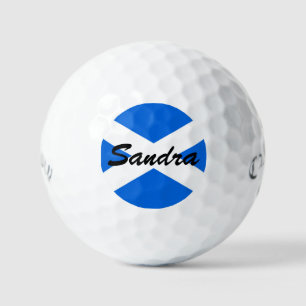 Balles De Golf Nom personnalisé Scottish Flag css gbcnt