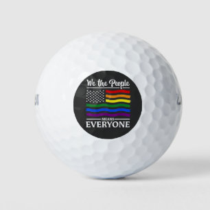 Balles De Golf Nous Les Gens Signifie Tout Le Monde De La Fierté
