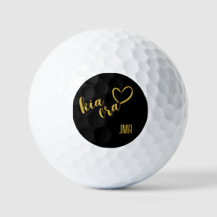 BALLES DE GOLF NOUVELLE-ZÉLANDE KIA ORA MAORI GOLD MONOGRAM KIWI