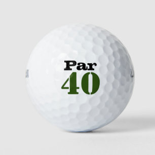 Balles De Golf Numéro 40 par golf course pour 40th birthday golfe
