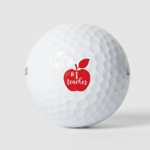 Balles De Golf Numéro un enseignant Apple
