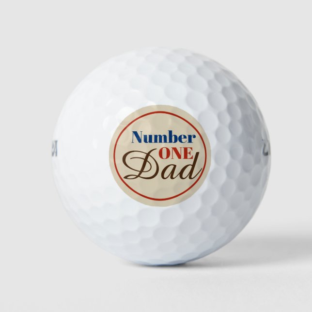 Balles De Golf Numéro Un papa (Devant)