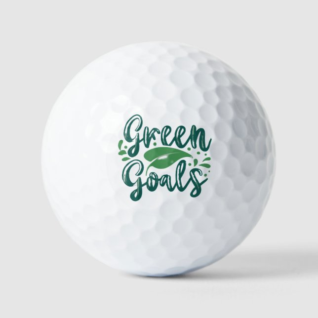 Balles De Golf Objectifs verts (Recto)