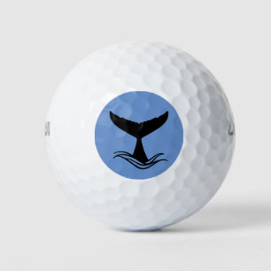 Balles De Golf Ocean Wave Whale Tail Golf Balls