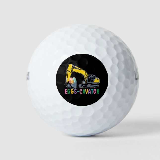 Balles De Golf Oeufs Cavateur Pâques Chasse aux Oeufs Excavateur (Devant)