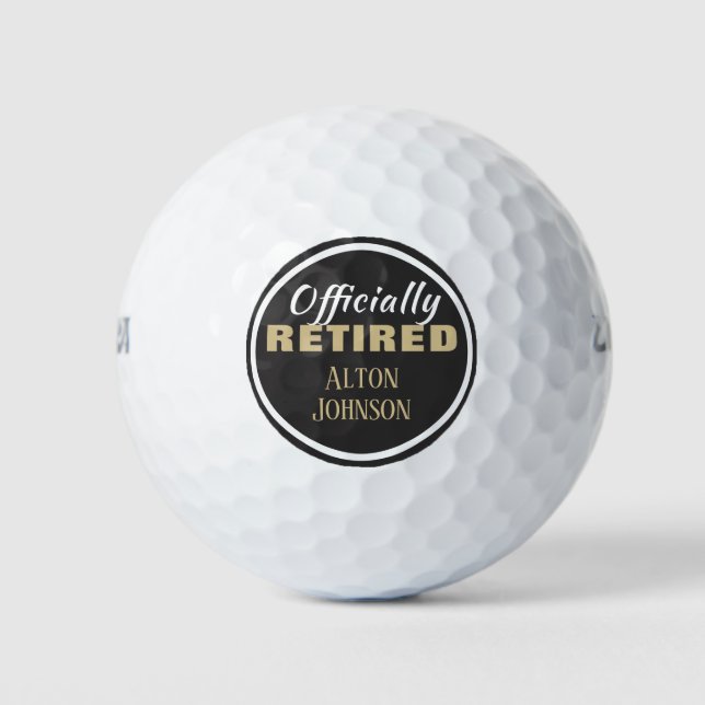Balles De Golf Offre ceci ! La coutume de la retraite (Devant)