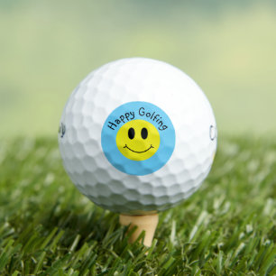 Balles De Golf Oh Joyeux Jour Personnalisé Grinning Visage Classi