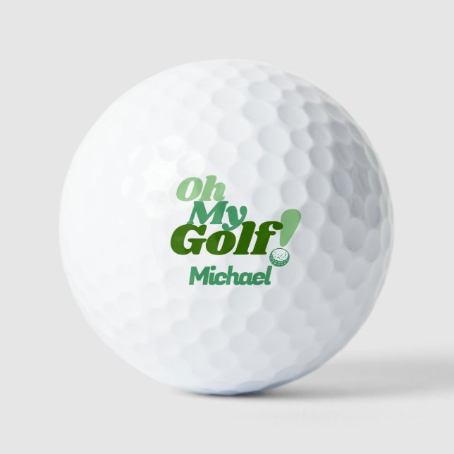Balles De Golf Oh Mon Golf ! | Funny Golfer (Recto)
