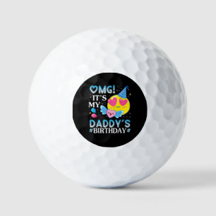 Balles De Golf OMG C'est l'anniversaire de mon papa heureux pour