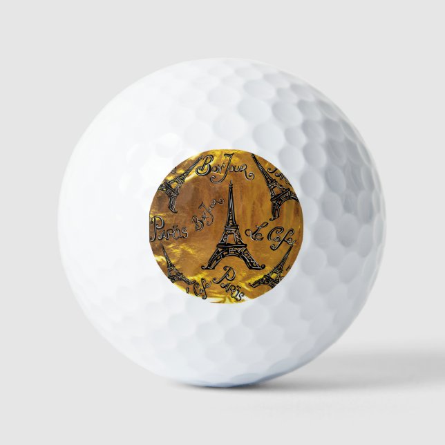 Balles De Golf Or (Recto)