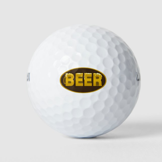 Balles De Golf Oval de la Mug de bière (Devant)