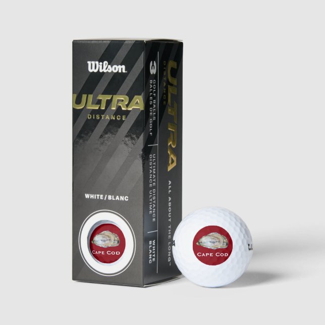 Balles De Golf Oyster Golf Ball - Concevoir Un Rouge (Emballage)