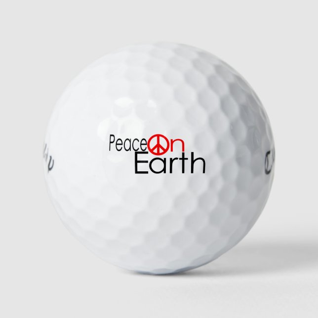 Balles De Golf Paix sur Terre (Devant)