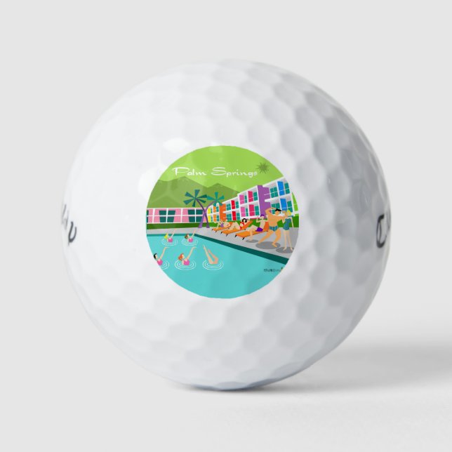 Balles De Golf Palm Springs Hotel Golf Balls (Devant)