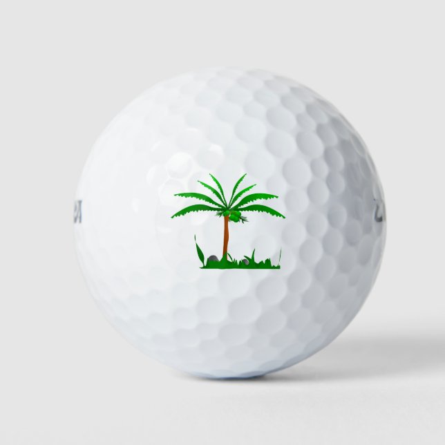 Balles De Golf Palmier (Devant)