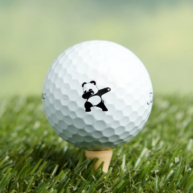 Balles De Golf Panda qui dab  (T-shirt Insitu)