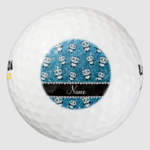 Balles De Golf Pandas nommés personnalisés de parties