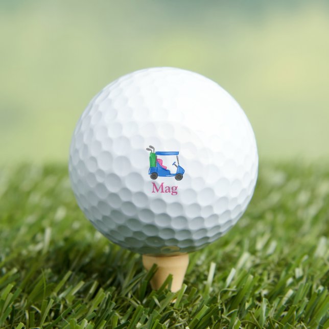 Balles De Golf Panier de golf Preppy Blue Personnalisé (T-shirt Insitu)