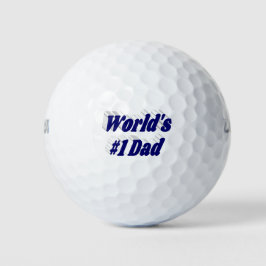 Balles De Golf Papa bleu foncé