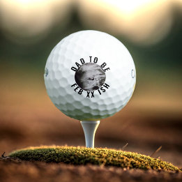 Balles De Golf Papa doit être personnalisé Ultrasound Photo Balls
