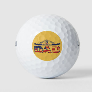 Balles De Golf Papa, Père, Un Père Né Naturel