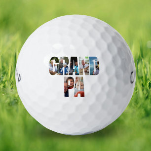 Balles De Golf Papá personnalisé de collage de photos