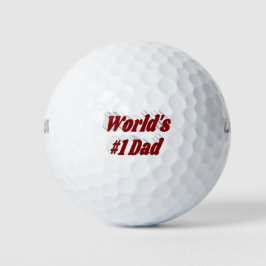 Balles De Golf Papa texte bordeaux