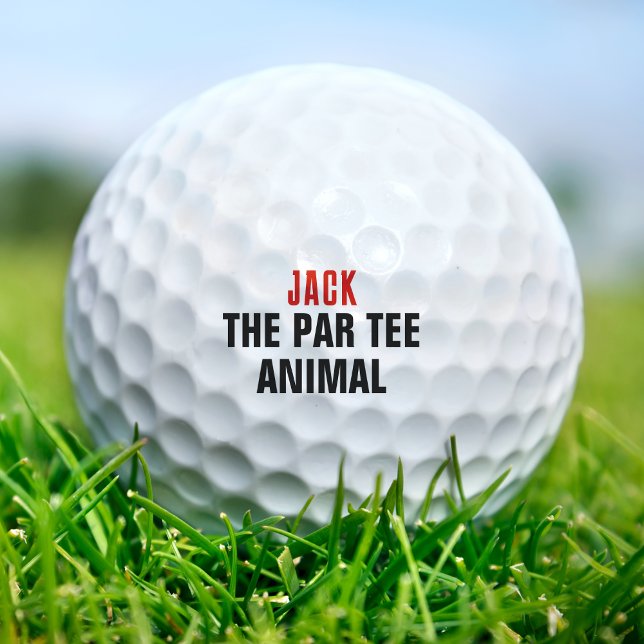Balles De Golf Par Tee Animal Golfing Phrase Drôle Citation (Par Tee Animal Golfing Phrase Funny Quote Golf Balls)