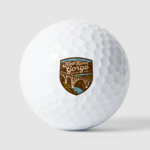 Balles De Golf Parc national de vintage New River Gorge