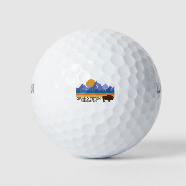 BALLES DE GOLF PARC NATIONAL GRAND-TETON (Devant)