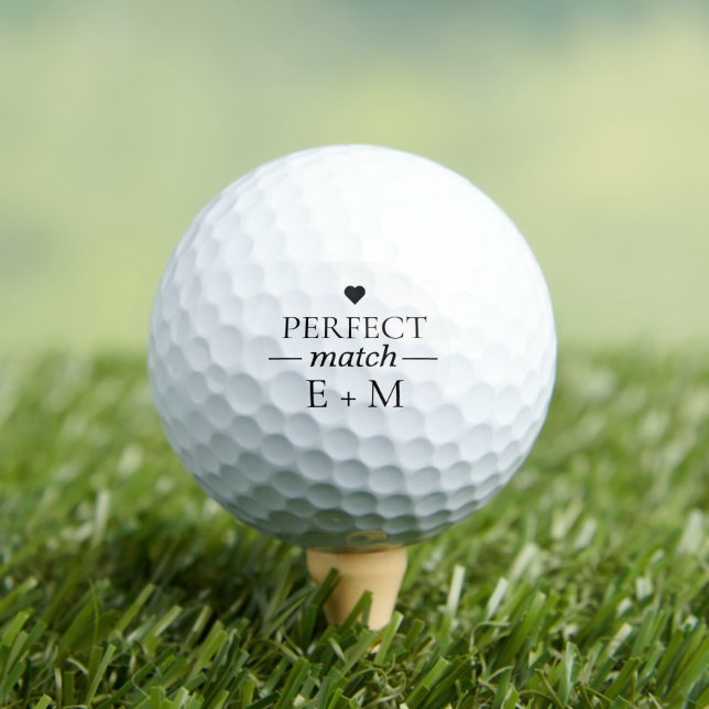 Balles De Golf Parfait Match Mariage nuptiale Couples Douche Fave (T-shirt Insitu)