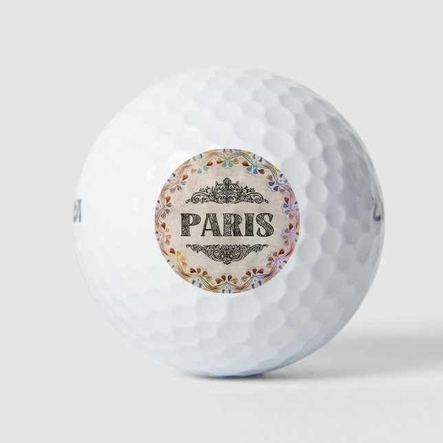 Balles De Golf Paris Golf Ball (Devant)