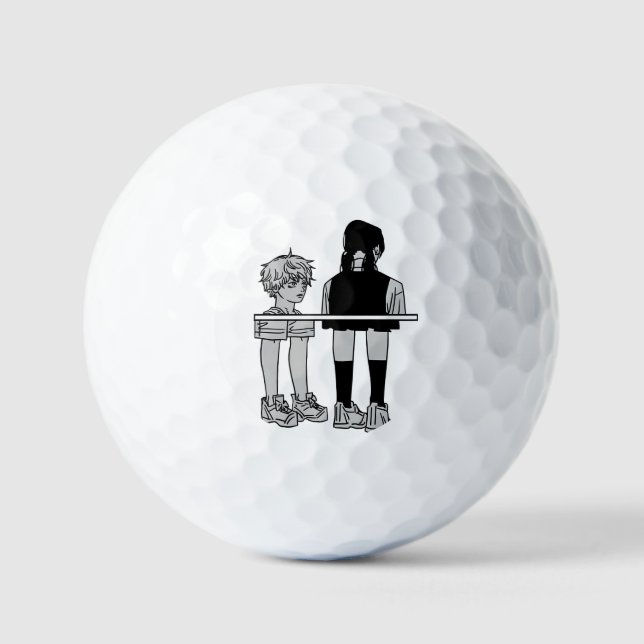 Balles De Golf Parmi nous Denji & Asa  (Recto)