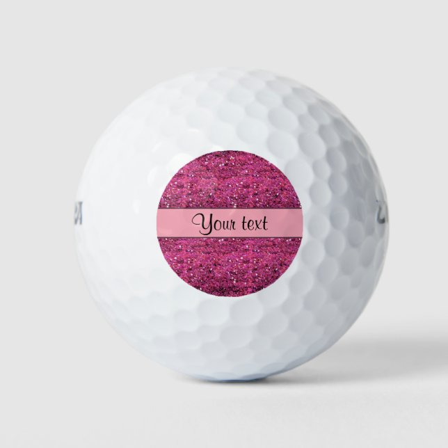 Balles De Golf Parties scintillant rose pâle (Devant)