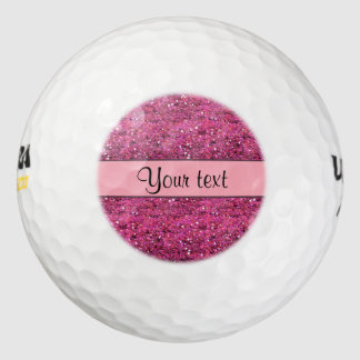 Balles De Golf Parties scintillant rose pâle