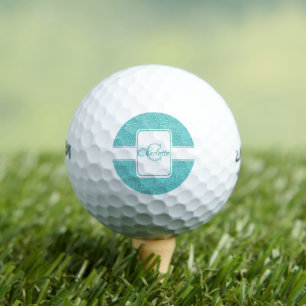 Balles De Golf Parties scintillant turquoise Boules de golf perso