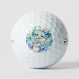 Balles De Golf Pastel Magique Idol Girl Chibi Anime