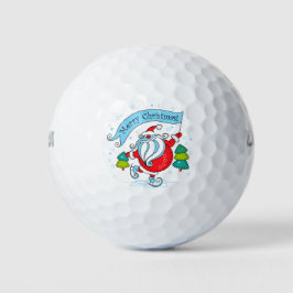 Balles De Golf Patinage lunaire Père Noël | Joyeux Noël