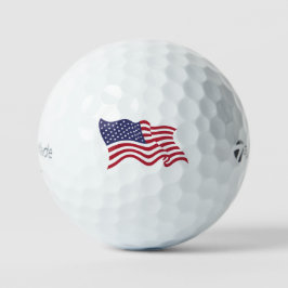 Balles De Golf Patriotic American Flag Golf Ball