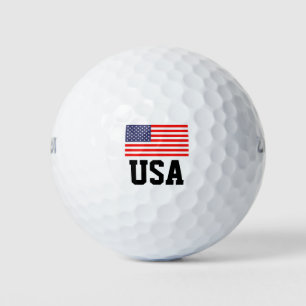 Balles De Golf Pavillon américain patriotique   fierté des États-