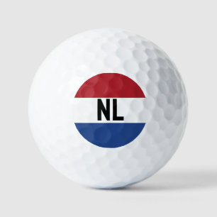 Balles De Golf Pays-Bas - drapeau/ NL