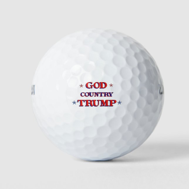 BALLES DE GOLF PAYS DE DIEU TRUMP (Devant)
