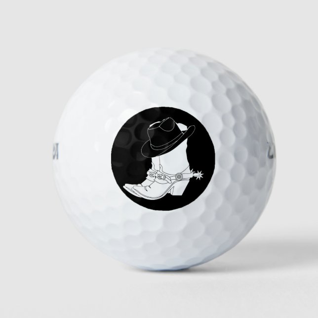 BALLES DE GOLF ***PAYS OCCIDENTAL OU COWBOY*** GOLF BALL (Devant)