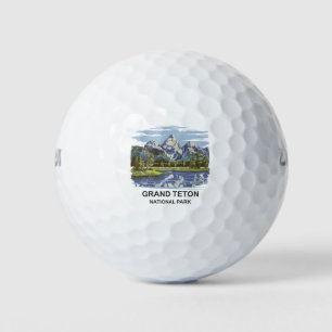 Balles De Golf Paysage du parc national de Grand Teton