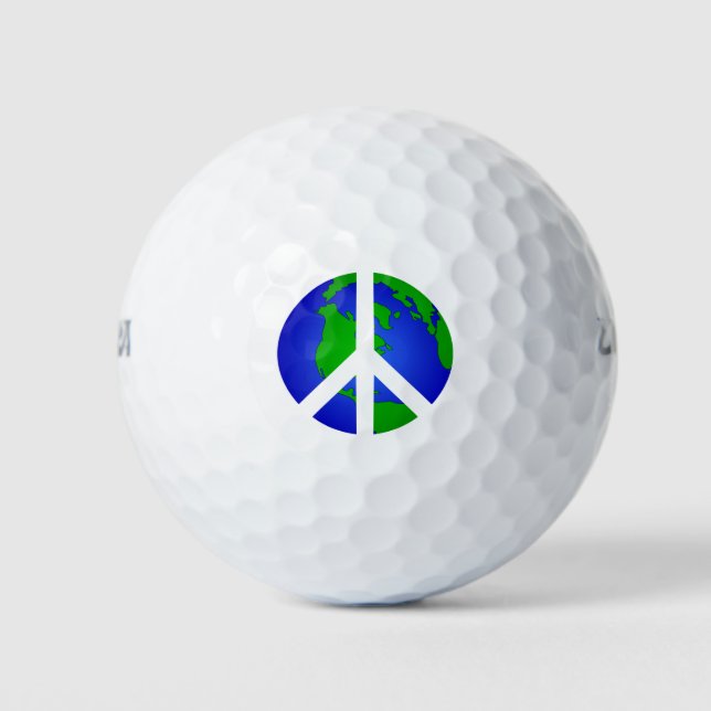 Balles De Golf Peace World Peace (Devant)