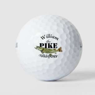 Balles De Golf Pêcheur de Whisperer de brochet personnalisé