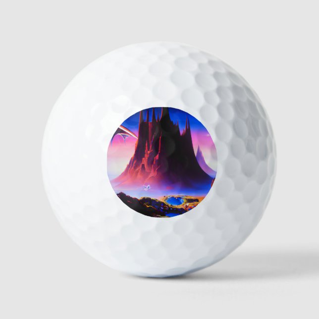 Balles De Golf Peinture à l'huile Dream World (Recto)