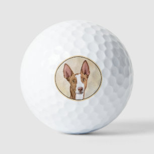 Balles De Golf Peinture de Podenco d'Ibiza - Art original mignon
